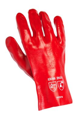 Warrior Red PVC Gloves - Pack of 12 