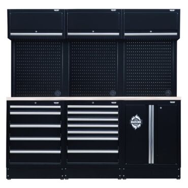 Bunker 14 Piece Modular Storage Combo with Stainless Steel Worktop 2040mm