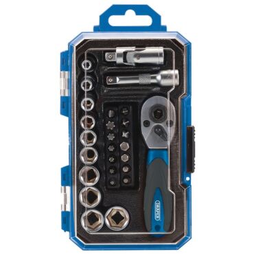 Draper Metric Socket Set, 1/4" Sq. Dr. (27 Piece)