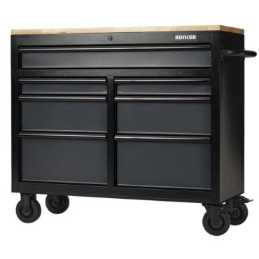 Bunker 41" 7 Drawer Trolley Grey