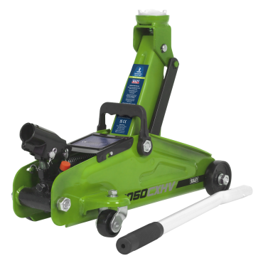 Trolley Jack 2tonne Short Chassis - Hi-Vis