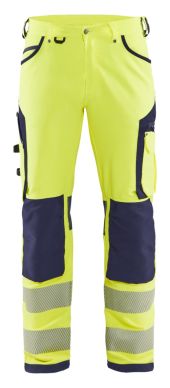 Blaklader 1197 hi vis trousers 4 way stretch without nail pockets