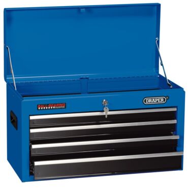 Draper Tool Chest, 4 Drawer, 26", Blue