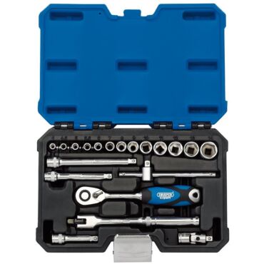 Draper Expert Metric Socket Set, 1/4" Sq. Dr. (20 Piece)