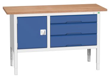 Verso Height Adjustable Storage Bench (1500x600x930mm)
