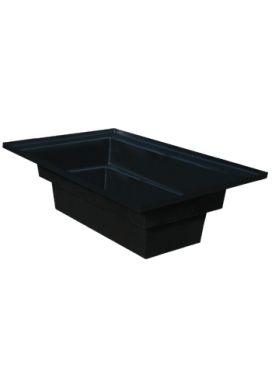 1780 Litre Large Rectangular Garden Pond - Black