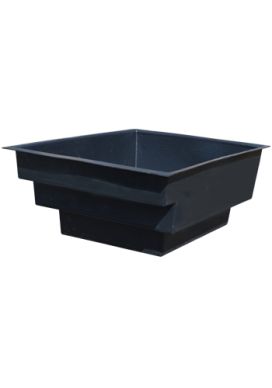 1850 Litre Large Rectangular Garden Pond - Black