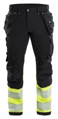 Blaklader 1533 hi vis 4 way stretch trousers