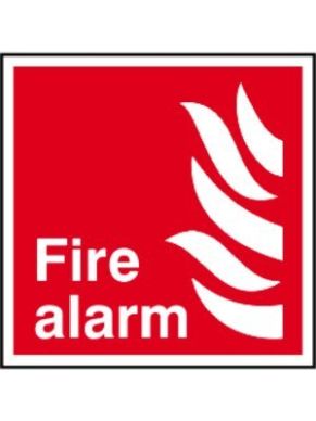 200 x 200 Fire Alarm Signs