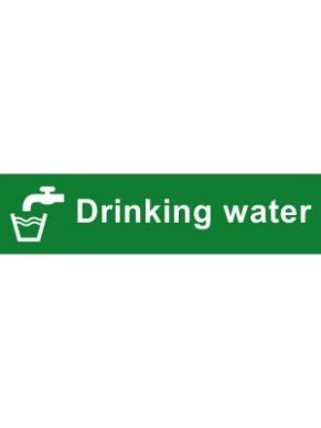 200 x 50 Drinking Water Sign