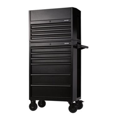 Bunker 10 Drawer Combined Roller Cabinet and Tool Chest, 26", Black
