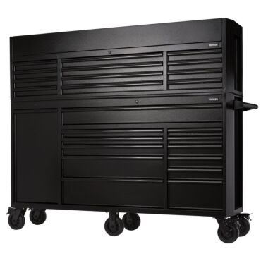 Bunker 25 Drawer Combined Roller Cabinet and Tool Chest, 72", Black