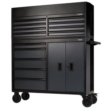 Bunker 13 Drawer Combined Roller Cabinet and Tool Chest, 52", Grey