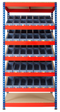 Kanban Shelving with Shelf Trays