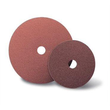 Sait Aluminium Oxide Abrasive Fibre Discs - Round Bore With 6 Slots