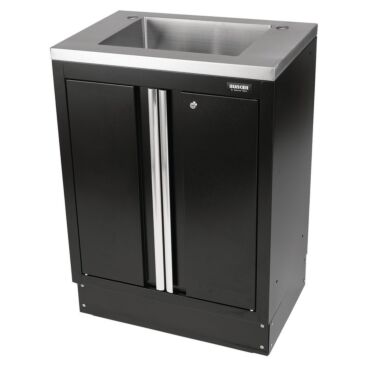 Bunker Modular Floor Cabinet with Sink, 2 Door, 680mm