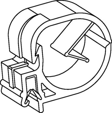 Fixing Elements for Tubes and Harnesses, for Edges - Edge Clips (EC27)