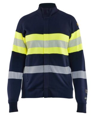 Blaklader 3472 FR womens multinorm hi vis sweatshirt zip