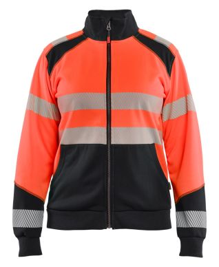 Blaklader 3508 womens hi vis sweatshirt with zipper