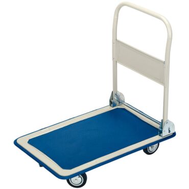 Draper Platform Trolley with Folding Handle, 630 x 480 x 850mm, 150kg