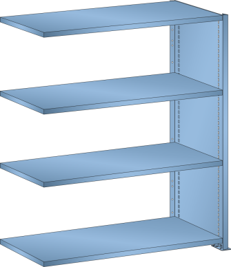 Add-on Shelf L1006 (1000x350x1100mm) - 4 Shelves