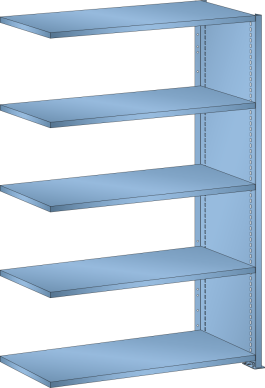 Add-on Shelf L1006 (1000x350x1450mm) - 5 Shelves