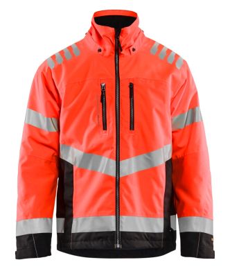 Blaklader Winter Jacket High Vis 4862-1811 - Size M - High Vis Orange/Navy Blue, High Vis Orange/Navy Blue