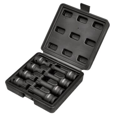Draper Tamper Proof Impact Spline Set, 1/2" Sq. Dr. (8 Piece)