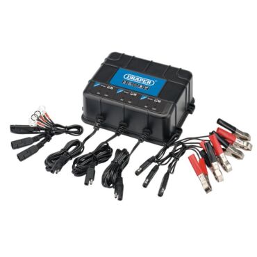 Draper 6/12V 3 Bank Charger Station