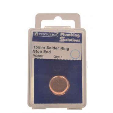 15mm Solder Ring Copper Stop End