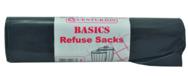 Refuse Sacks - Basics - 80 Litre - 100 Gauge 18" x 29" x 34" (10 PK)