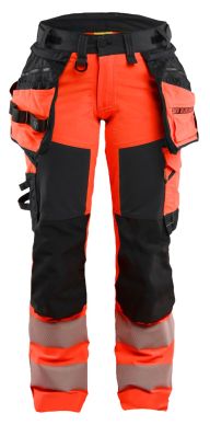 Blaklader 7022 womens hi vis trousers 4 way stretch