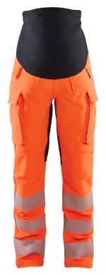Blaklader 7100 womens hi vis 4 way stretch maternity trousers