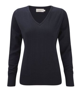 Russell Collection Ladies V Neck Sweater