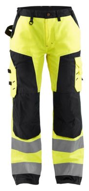 Blaklader 7155 womens hi vis trousers without nail pockets