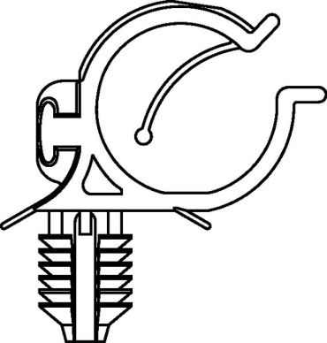 Fixing Elements for Corrugated Tubing, with Fir Tree - CTC Series (CTCFT6)