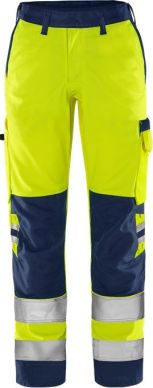 Fristads Hi-Vis Green Trousers Woman Class 2: Premium Women's Safety Workwear at Hall-Fast