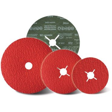 Sait High Performance Top Filled Abrasive Fibre Sanding Discs