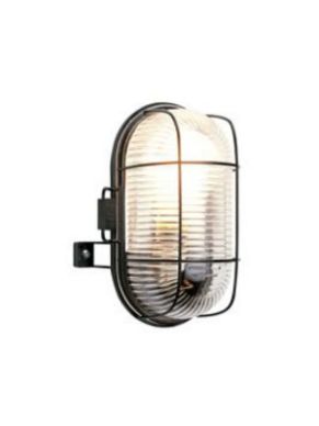 Black Oval Bulkhead Light