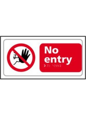 Braille No Entry Sign