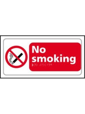Braille No Smoking Sign