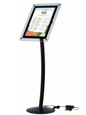 Busygrip Black Illuminated Poster Stands