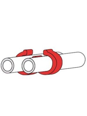 Cable Clips - Double Tube