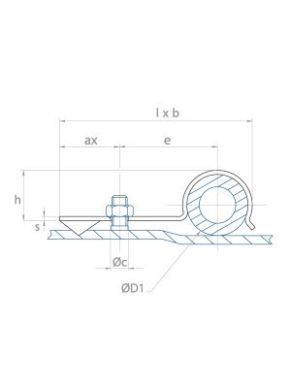 Cable Clips Screw Fixed - P Shape