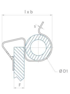 Cable Edge Clips - Single Standard