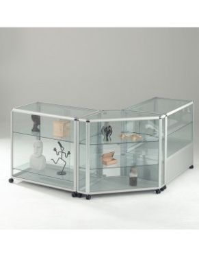Glazed Counter Coloured Display Cases