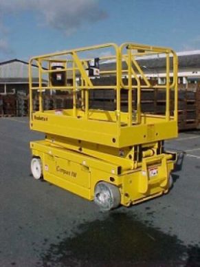 Haulotte Compact 8W Electric Scissor Lift: Enhanced Platform Width for Increased Workspace