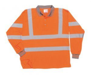 Portwest Hi-Vis Long Sleeved Polo Shirt: Premium Railway Safety Workwear
