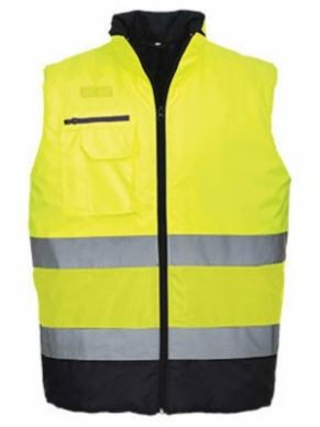 Portwest Hi-Vis Two-Tone Bodywarmer: Superior Safety & Style at Hall-Fast