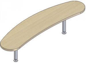 Rectangular Reception Shelves